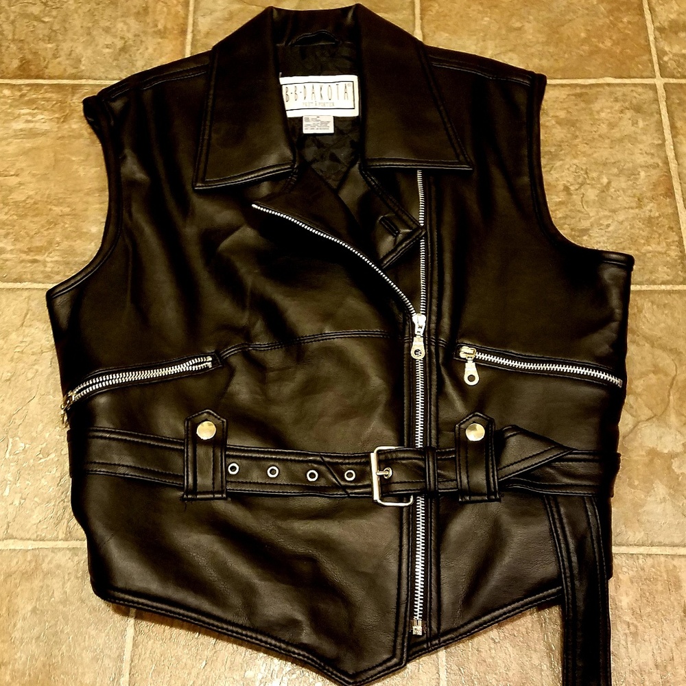 Pleather vest